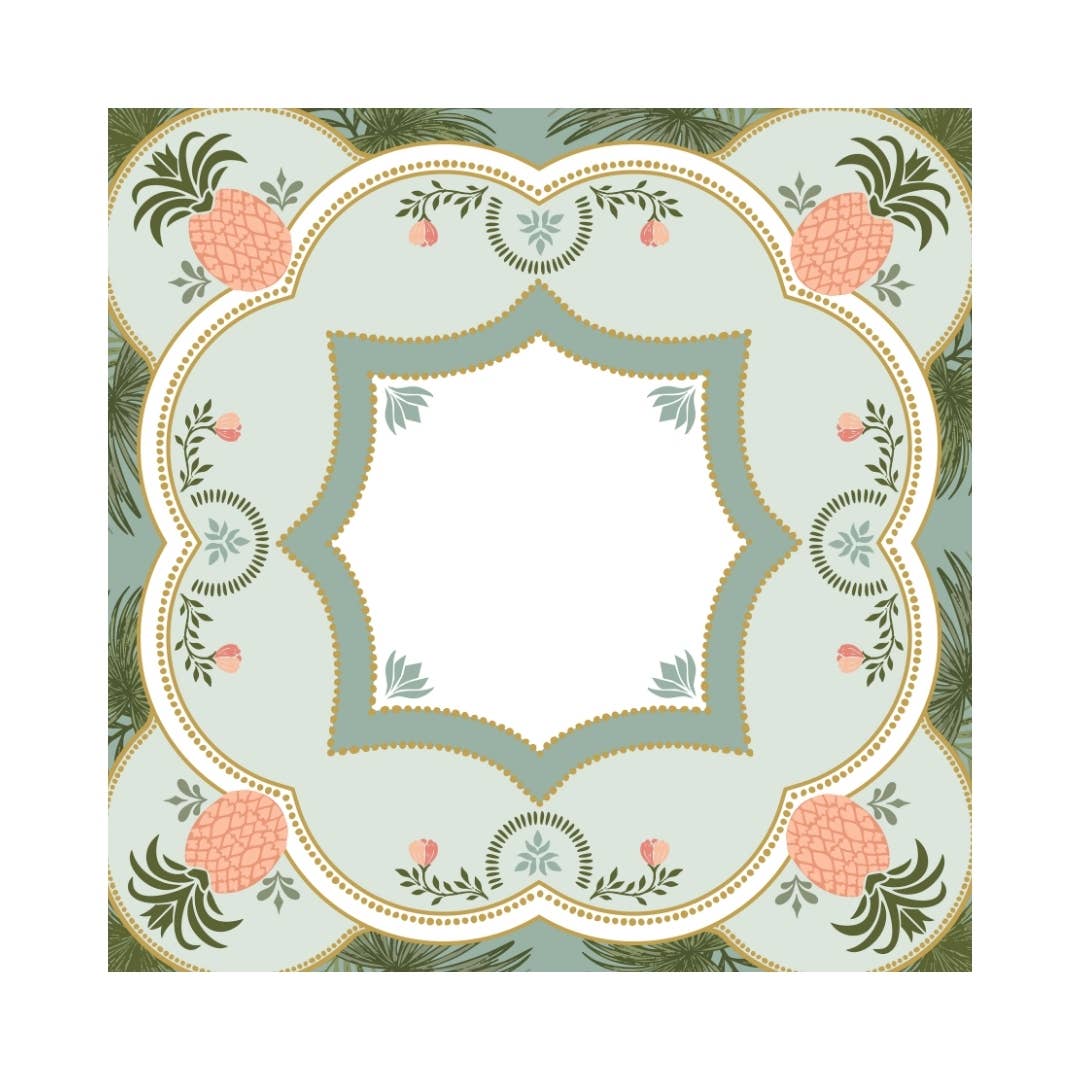 Anders Ruff Design Co. - NEOPRENE PINEAPPLE PALM MAHJONG MAT
