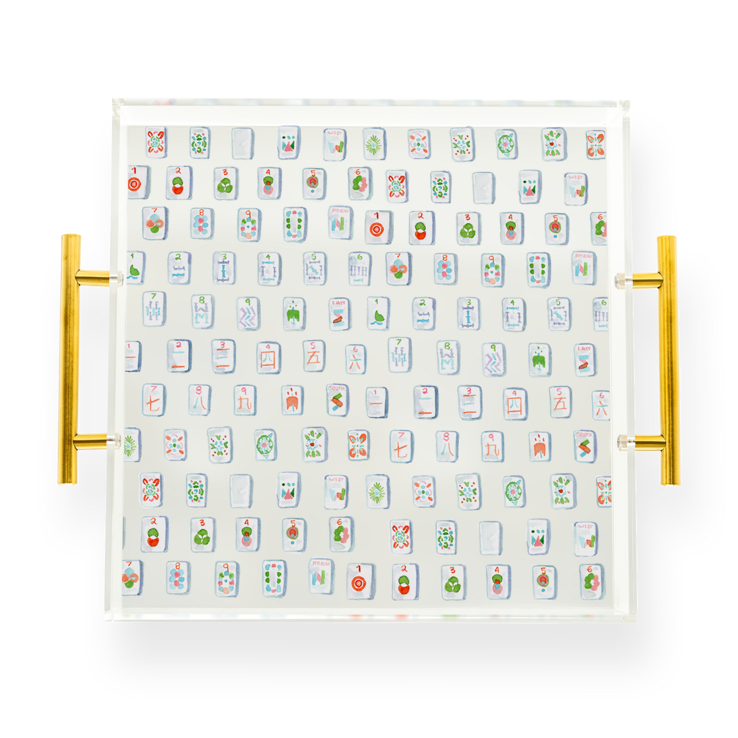 Taylor Paladino - Mahjong Tiles Acrylic Tray: GOLD