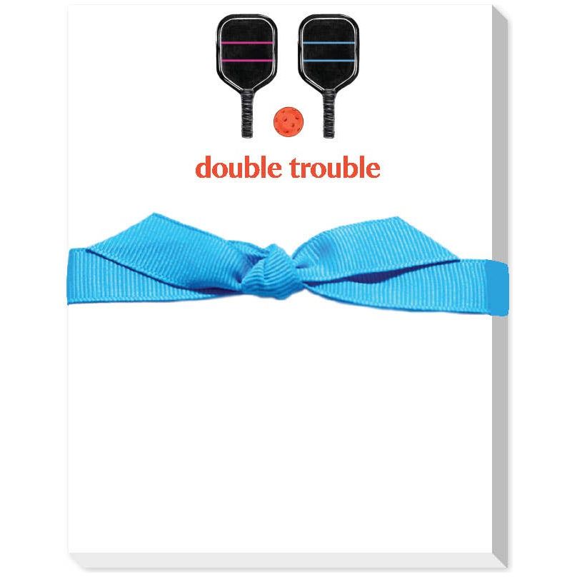 PICKLEBALL DOUBLE TROUBLE NOTEPAD