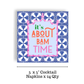 "It's About Bam Time" Blue Tile | Cocktail Napkin