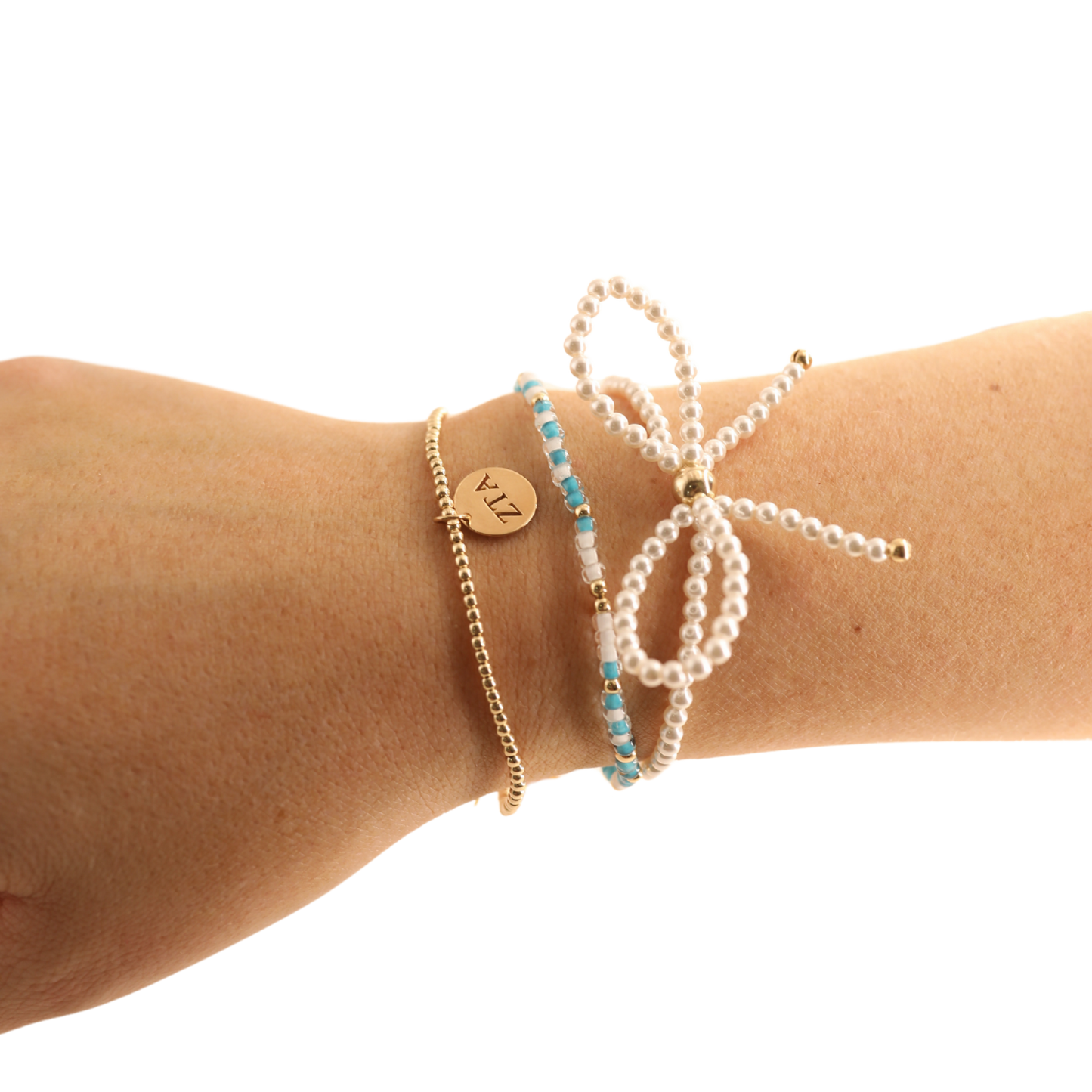 Beaded Blondes - Zeta Tau Alpha Charm Bracelet: Standard 6.75 inch