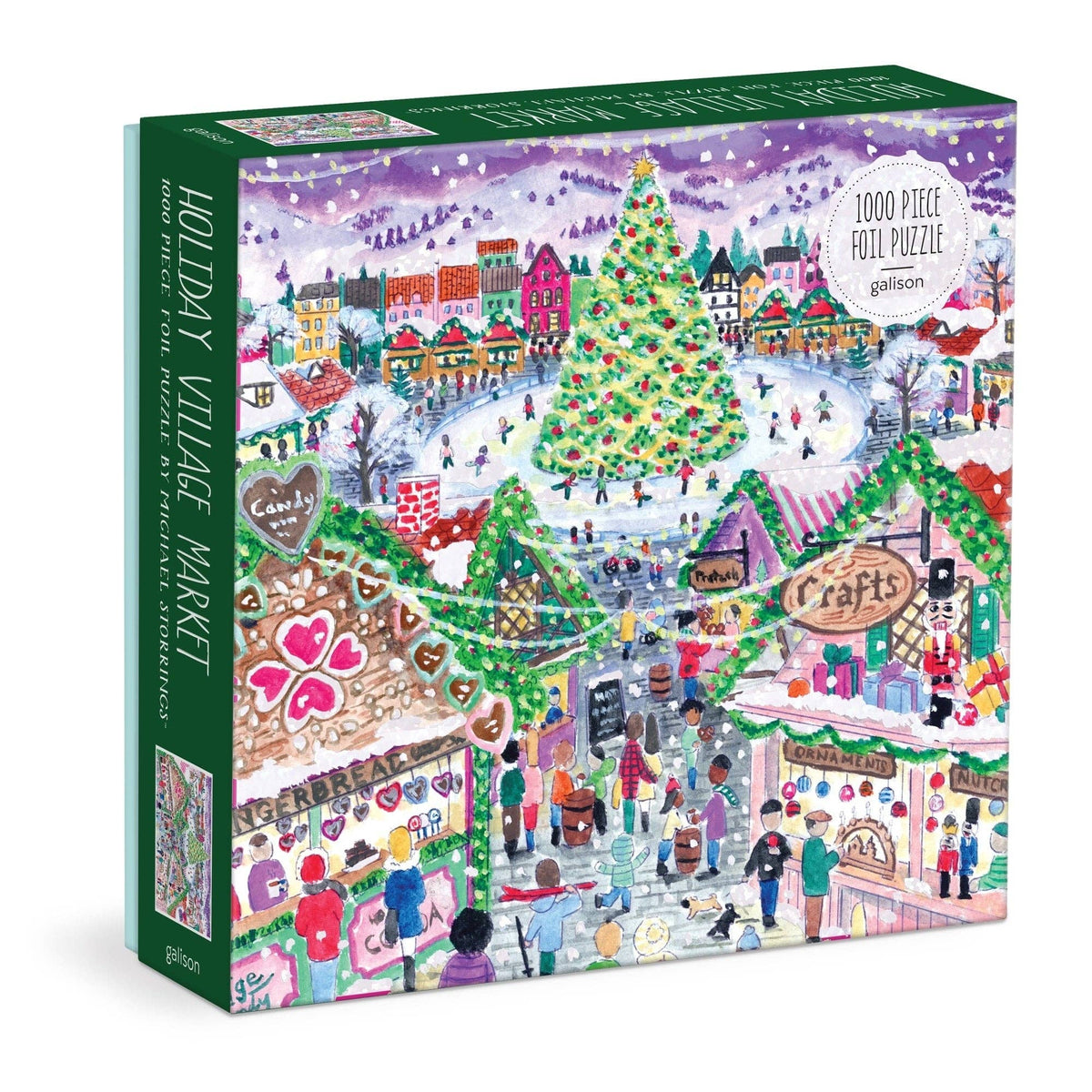 Michael Storrings Holiday Village Market Foil Puzzle