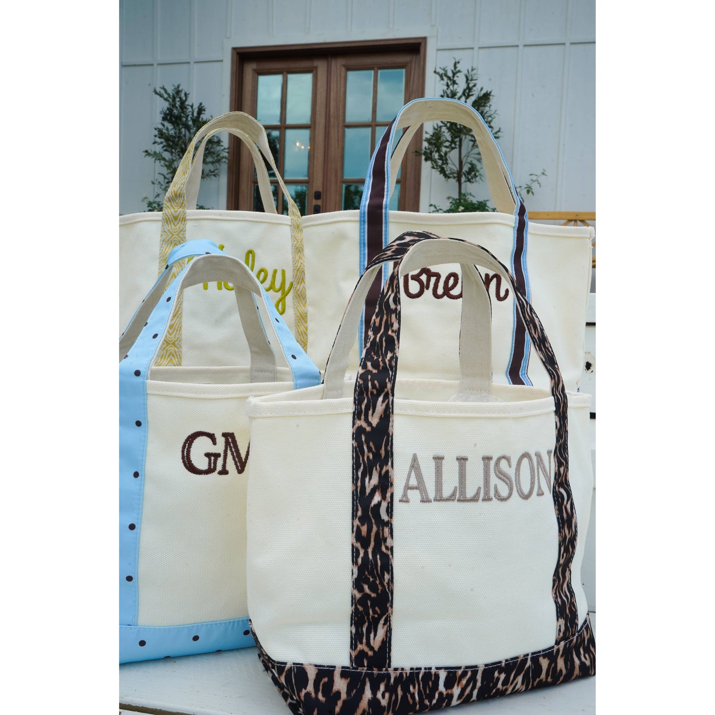 Mini Canvas Tote - Fall Collection: Chartreuse Zebra - KENZKUSTOMZ