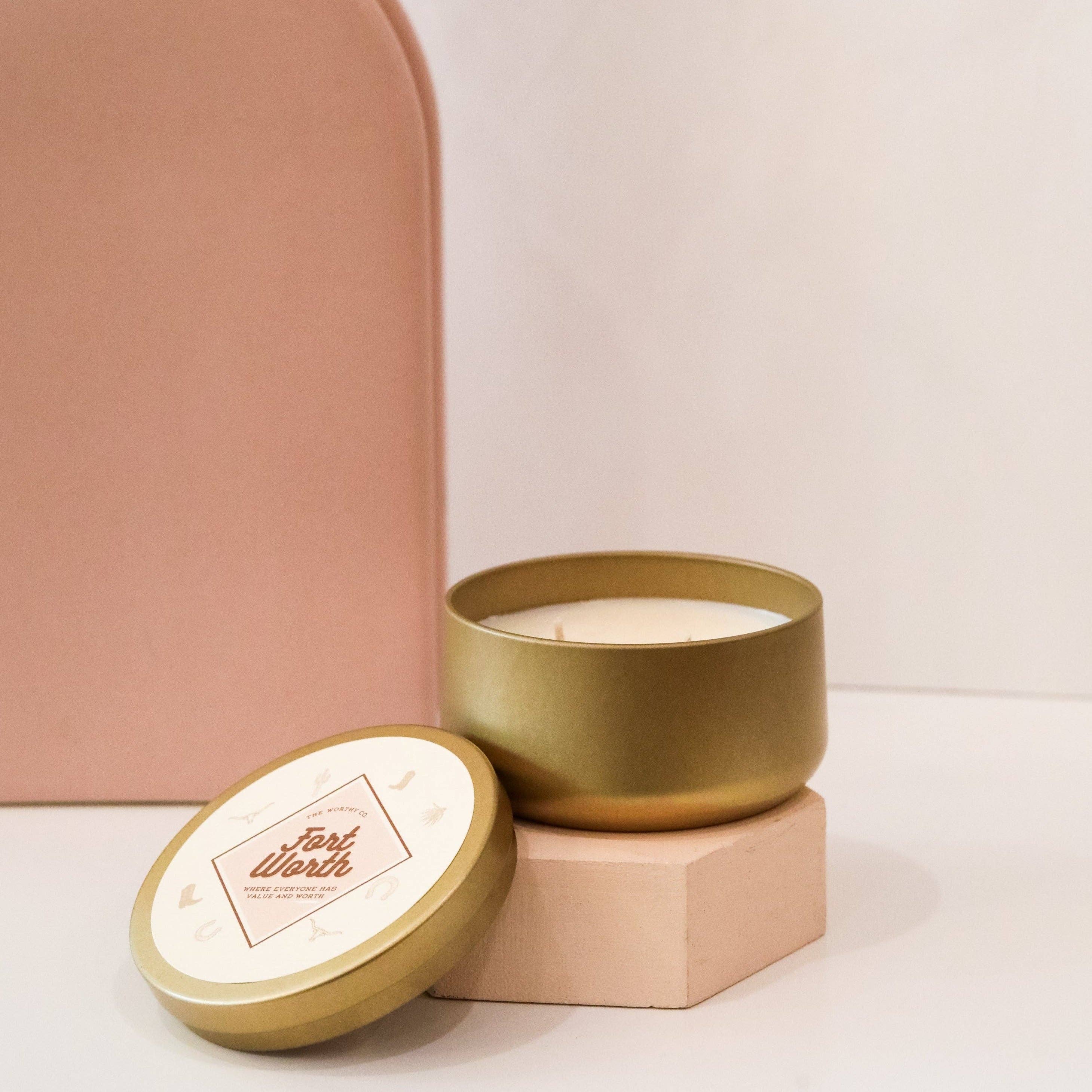 The Worthy Co - Signature Fort Worth Tin Candle