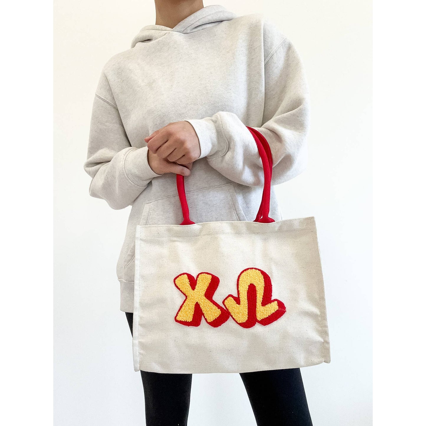 Chi Omega Chenille Sorority Gift Tote