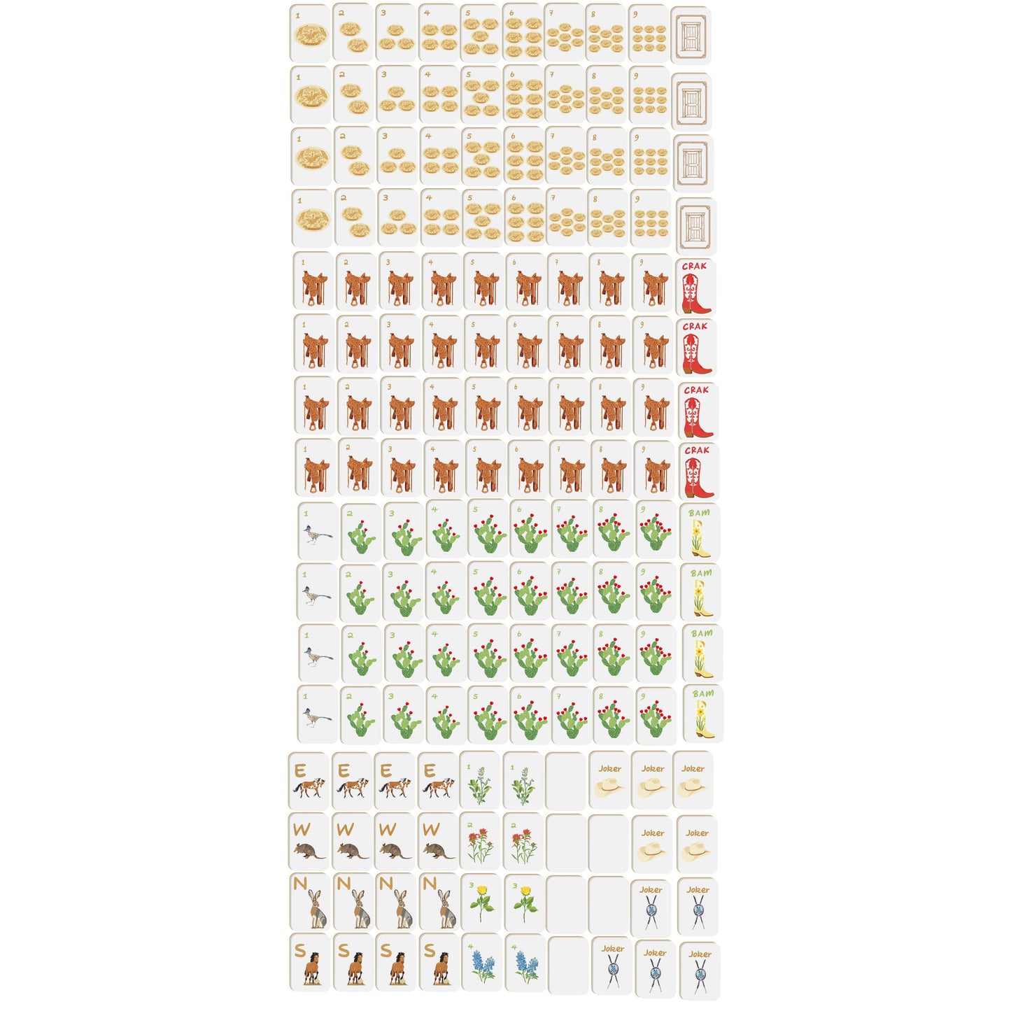 KEVA - Out West Mahjong Tiles