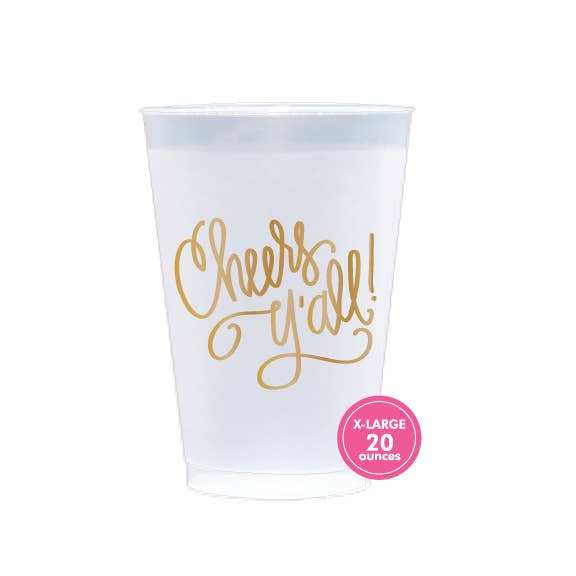 Cheers Y'all | FROST FLEX Cups - 20 oz (8 per package) - Natalie Chang