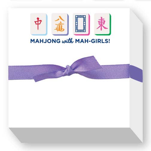 Donovan Designs - MAHJONG with MAH-GIRLS! CHUBBIE NOTEPAD