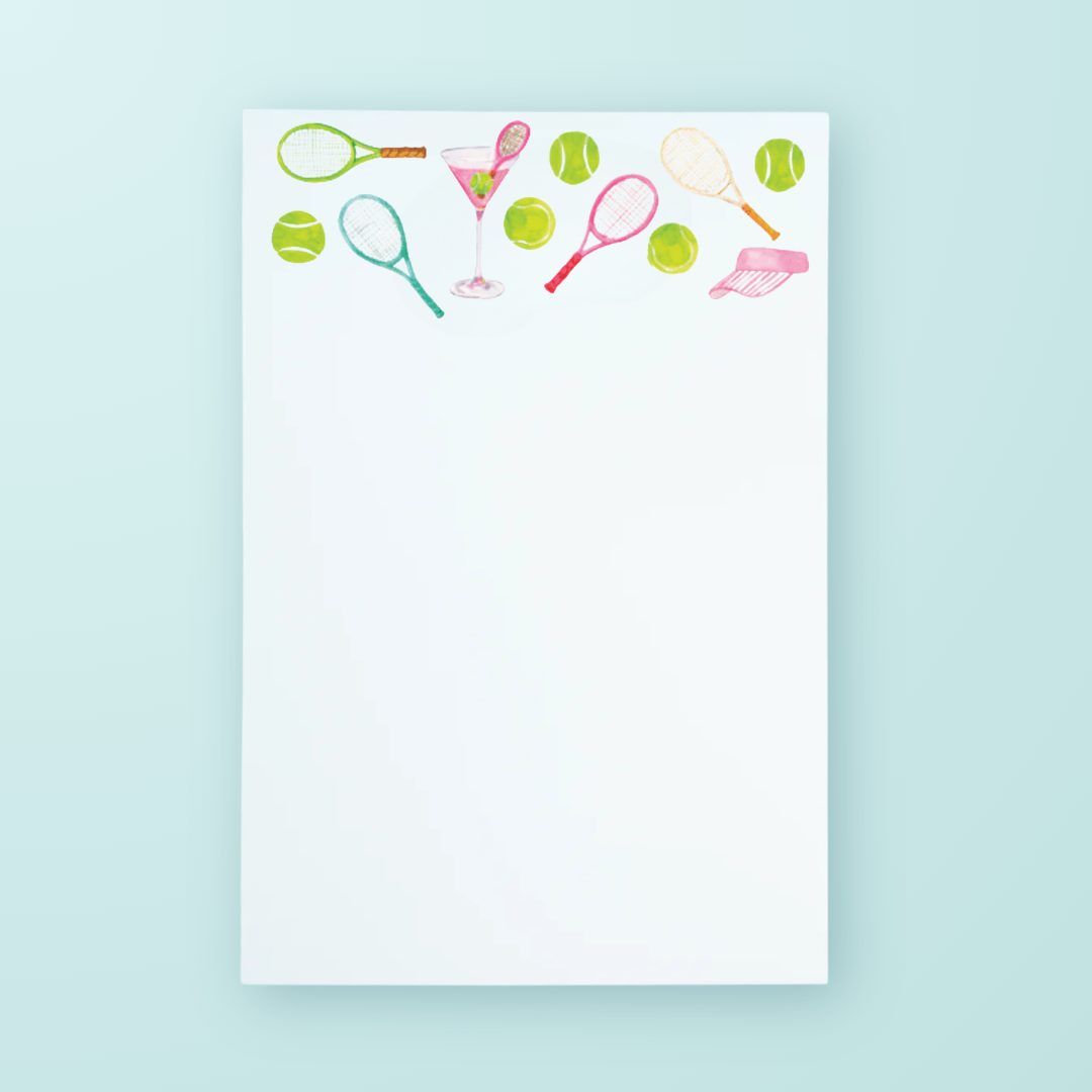 Taylor Paladino - Tennis & Cocktails Pattern Notepad