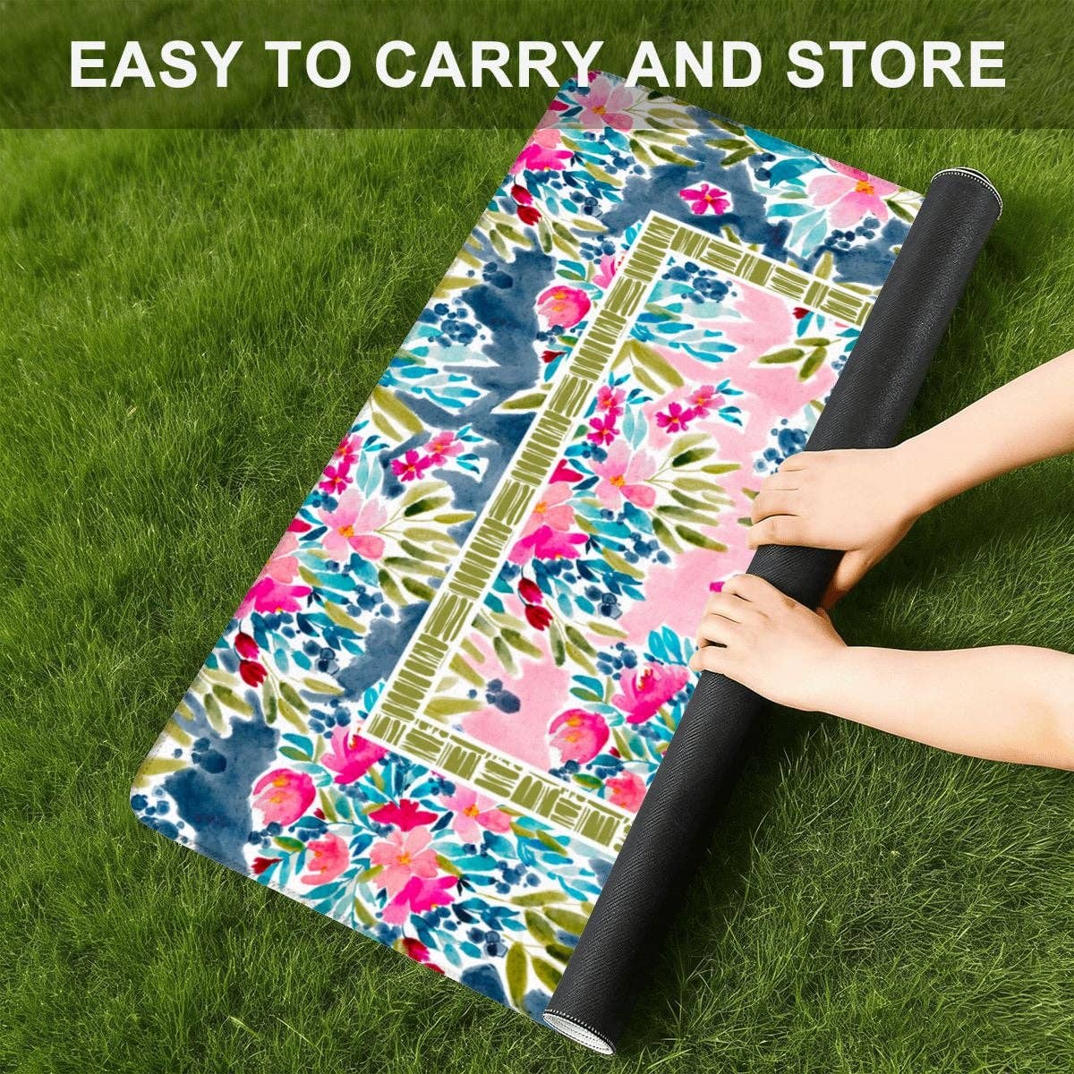 Britt Mills Design -  Mini Travel Mahjong Mat (Non-Neoprene): Colorful Chinoiserie