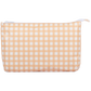 Medium Tyvek® Zipper Pouch | Blue Gingham
