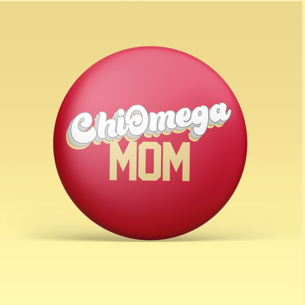 Chi Omega Mom Button