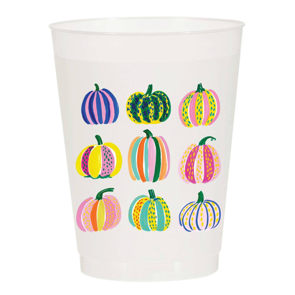 Bright & Happy Pumpkins | Frosted Cups