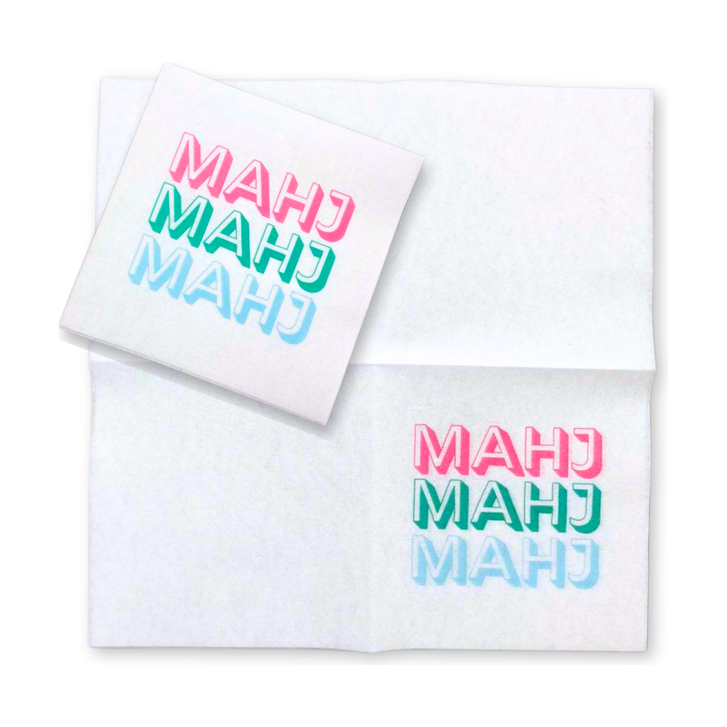 My Fair Mahjong - Mahj Mahj Mahj Cocktail Napkins - 50-Pack | 5'' x 5''