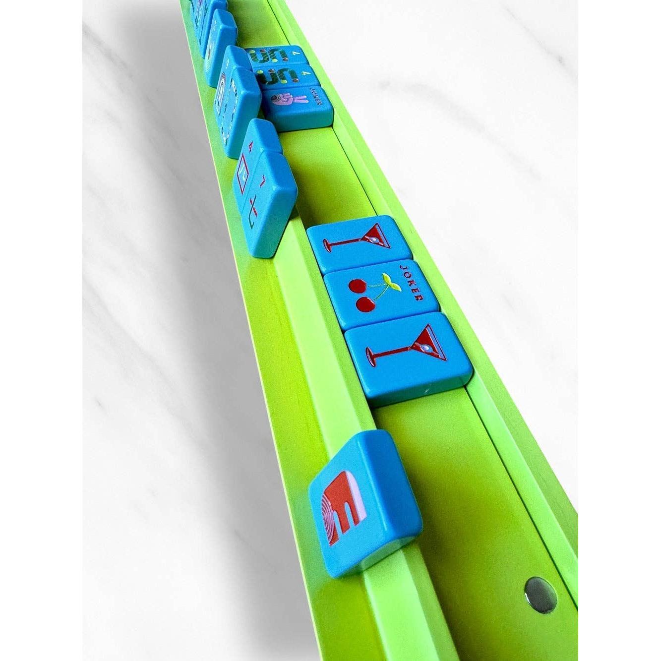 Peace Love Mahjong - Mahjong Racks & Pushers (Set of 4): French Blue