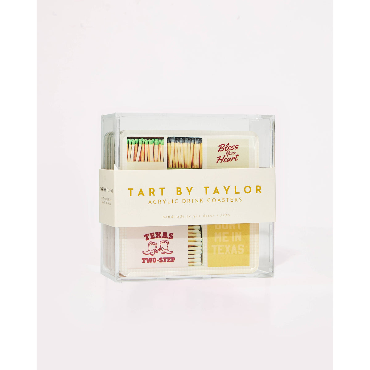Texas Matchbook Coaster Set