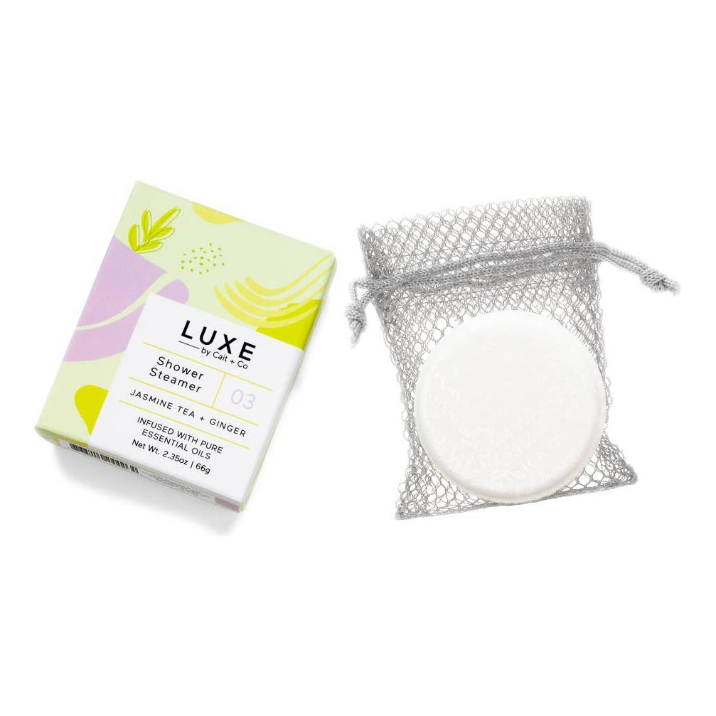 Luxe Jasmine Tea + Ginger Shower Steamer Fizzy Bomb