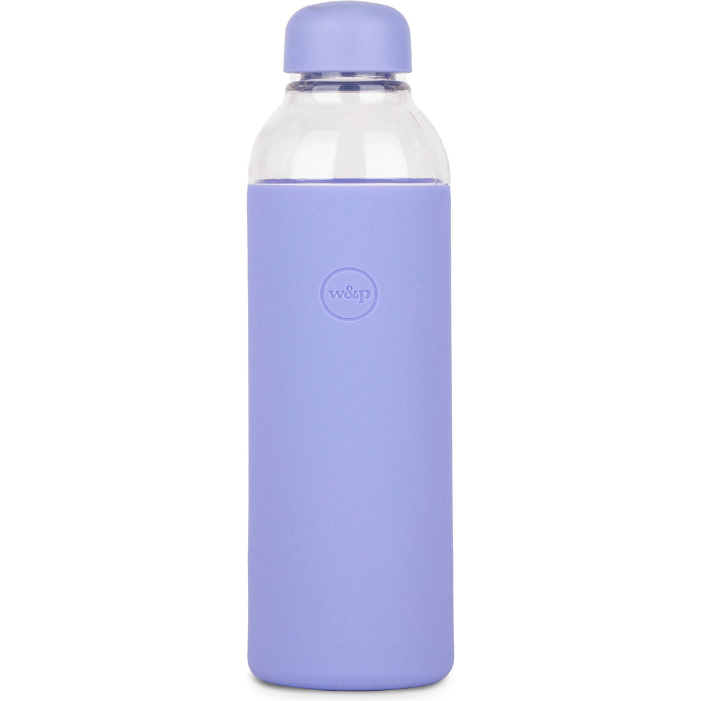 Reusable Glass Water Bottle - Lavender