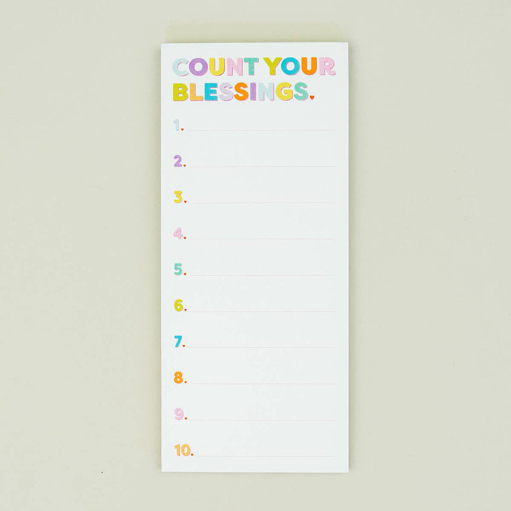 Count Your Blessings List Pad
