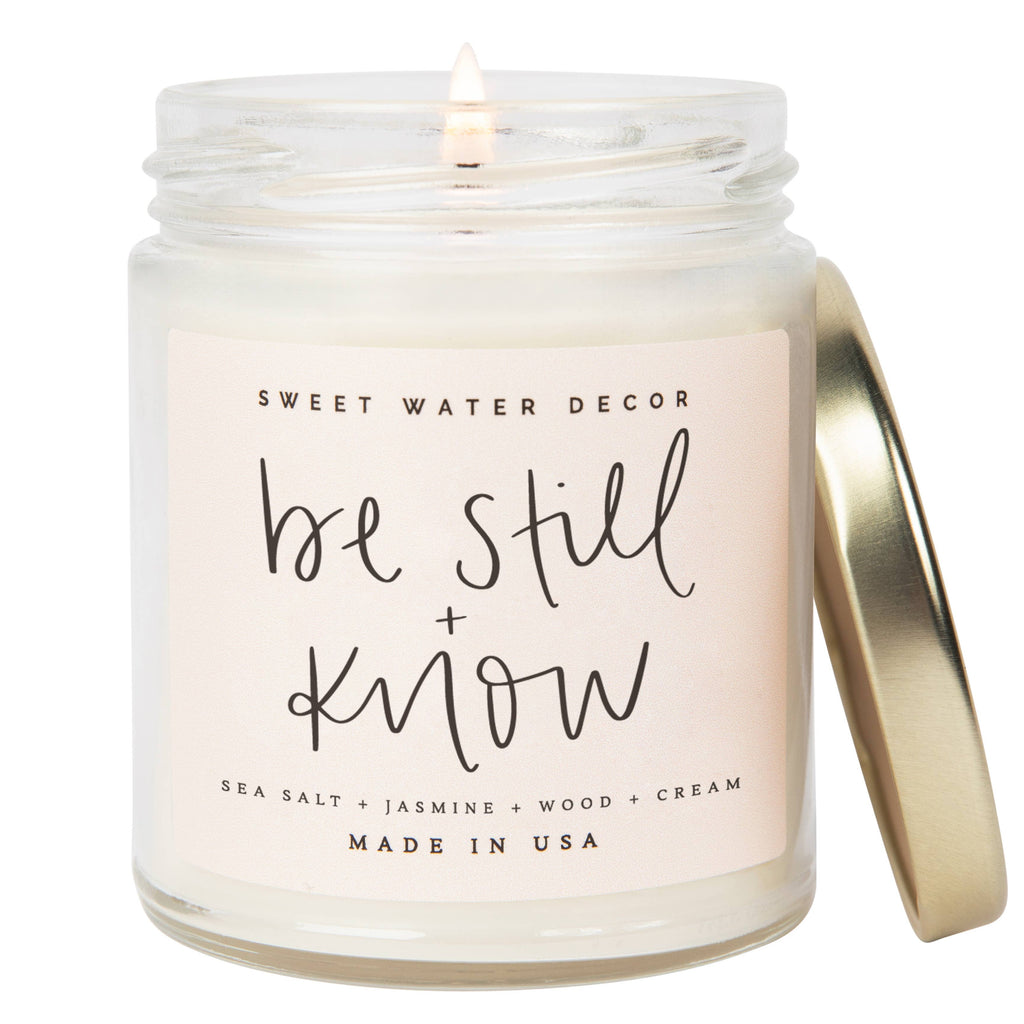 Be Still and Know 9 oz Soy Candle - Home Decor & Gifts