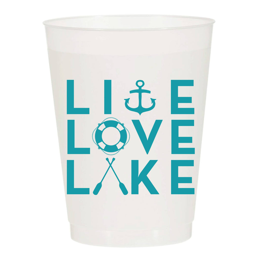 Live Love Lake Frosted Cups - Summer: Pack of 6