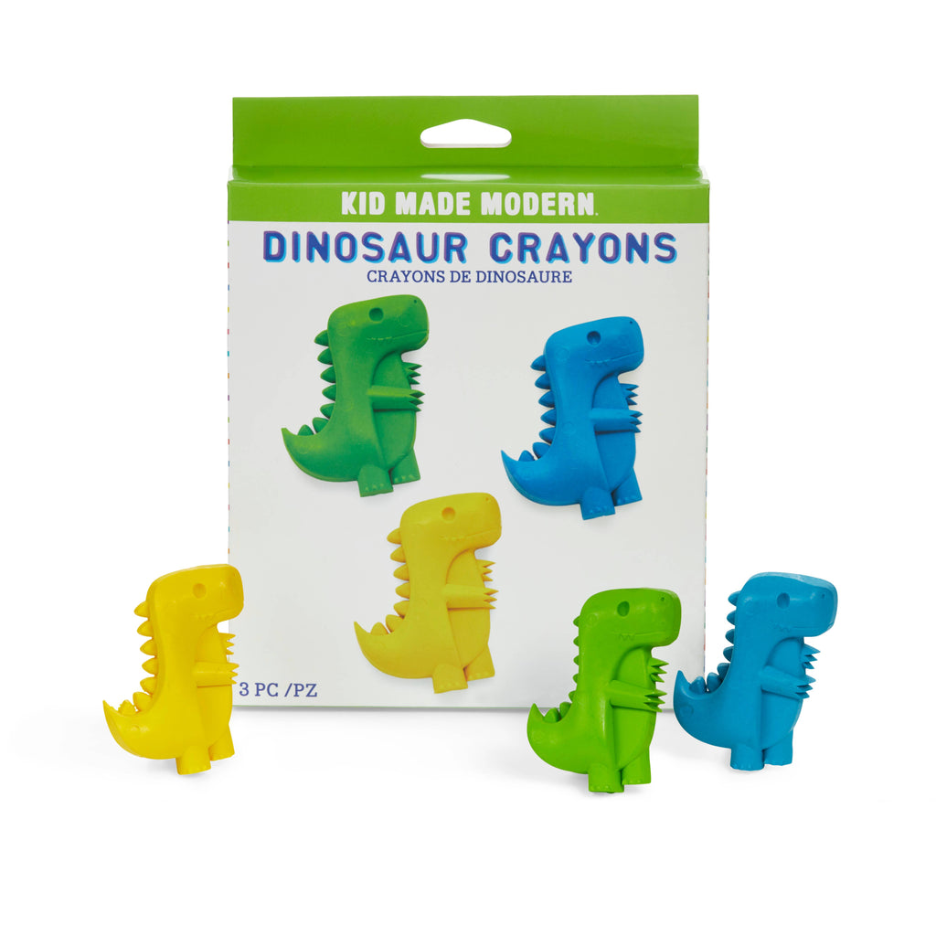 Set of 3 Dino Crayons