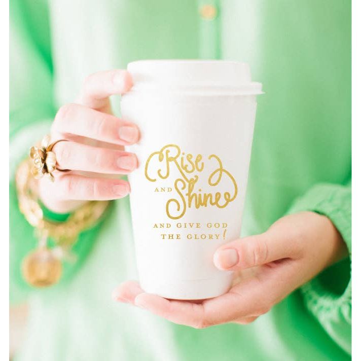 To-Go Coffee Cups | Rise & Shine (2 colors): Gold