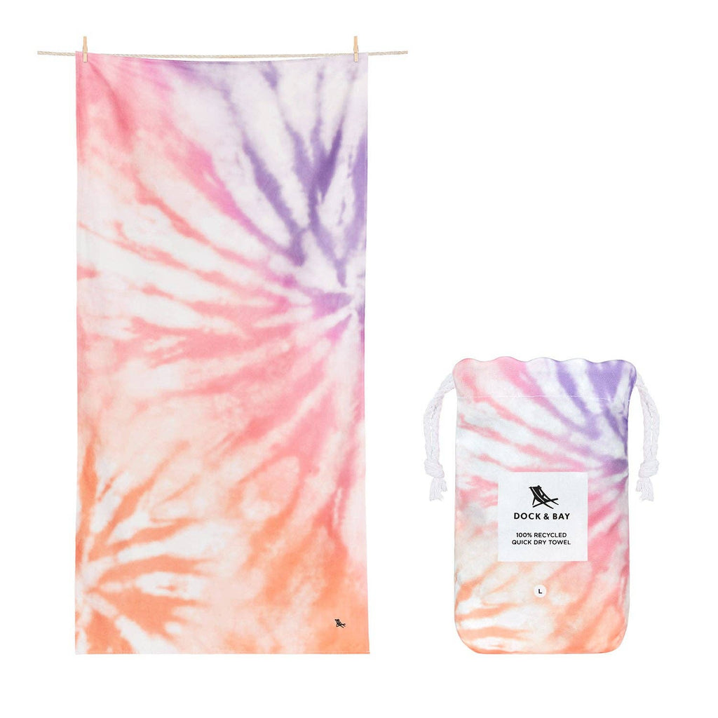 Dock & Bay Quick Dry Towels - Tie Dye - Ember Afterglow