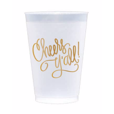 Cheer's Ya'll! - 12 oz Frosted Cups