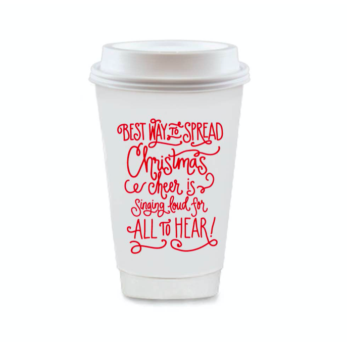 Holiday Cheer To Go Coffee Cups