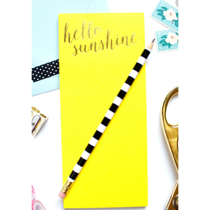 List Notepad - Hello Sunshine