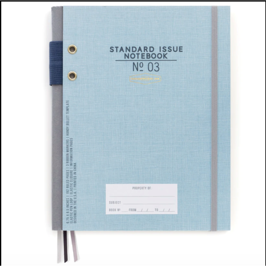 Standard Issue Notebook No 3 - Blue