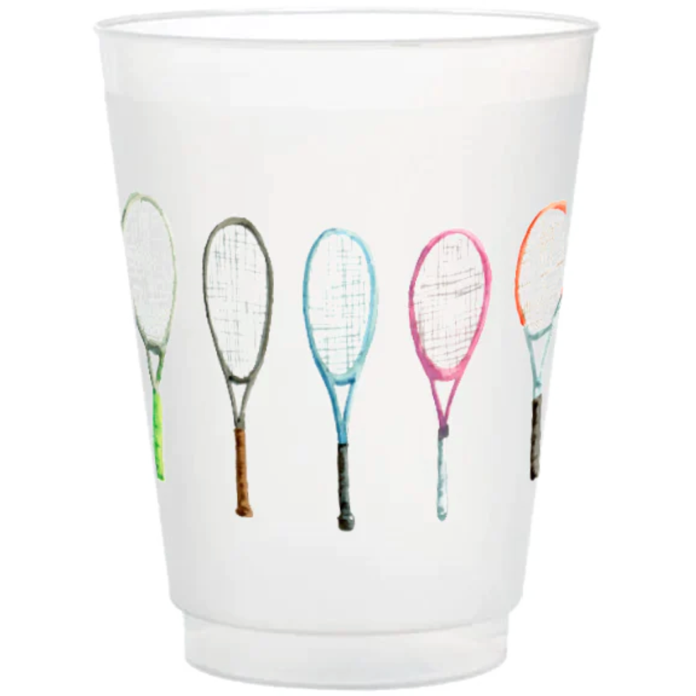 Tennis Shatterproof Cups (Set of 6)