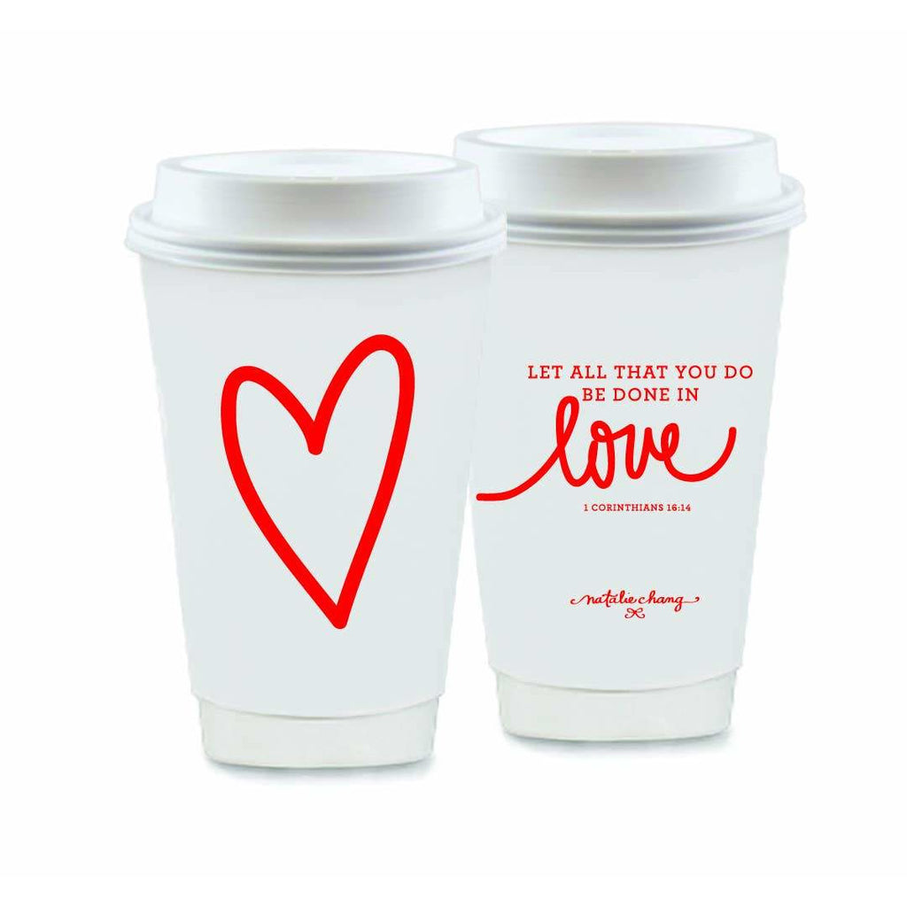 To-Go Coffee - Love Scripture (red)