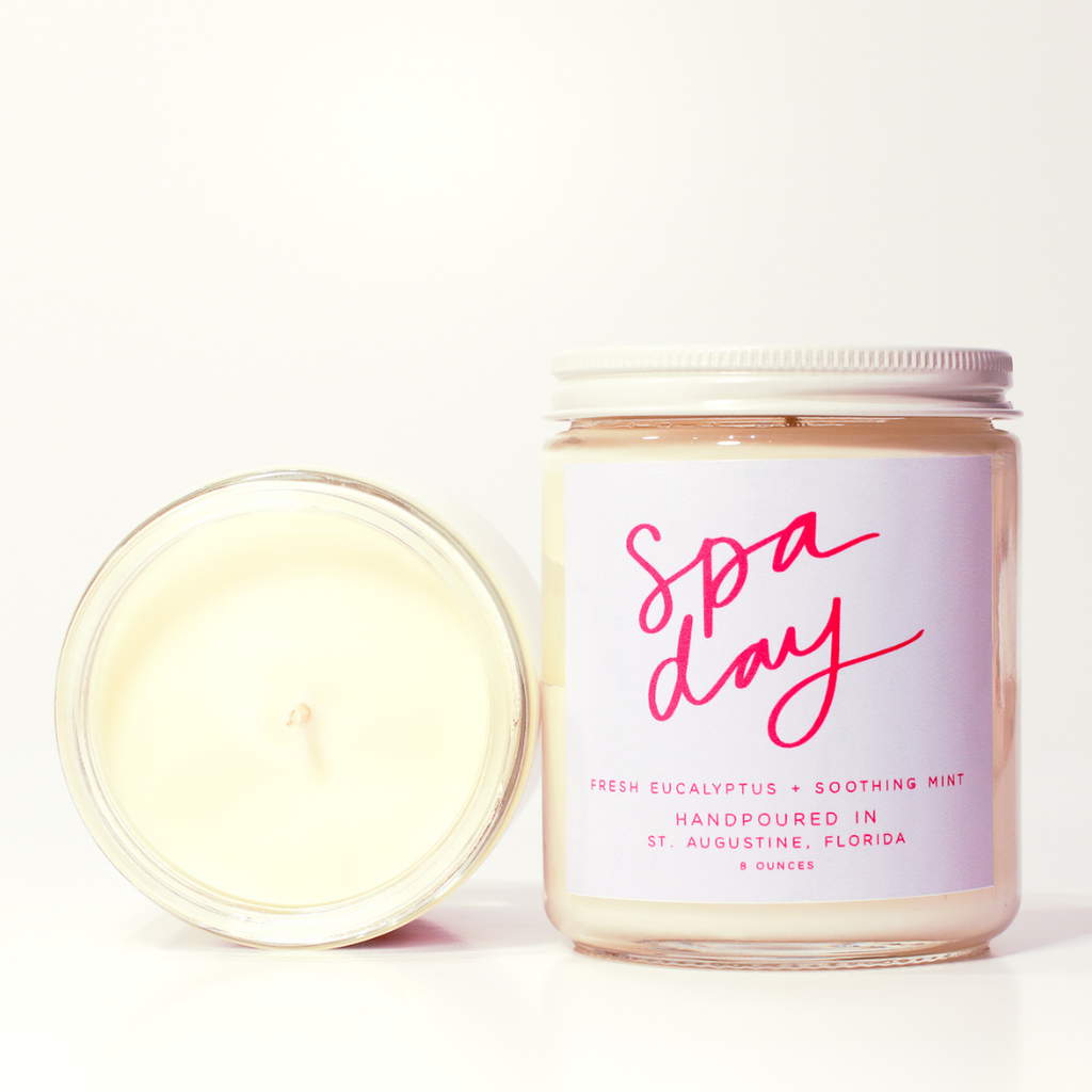 Spa Day: 8 oz Soy Wax Hand-Poured Candle