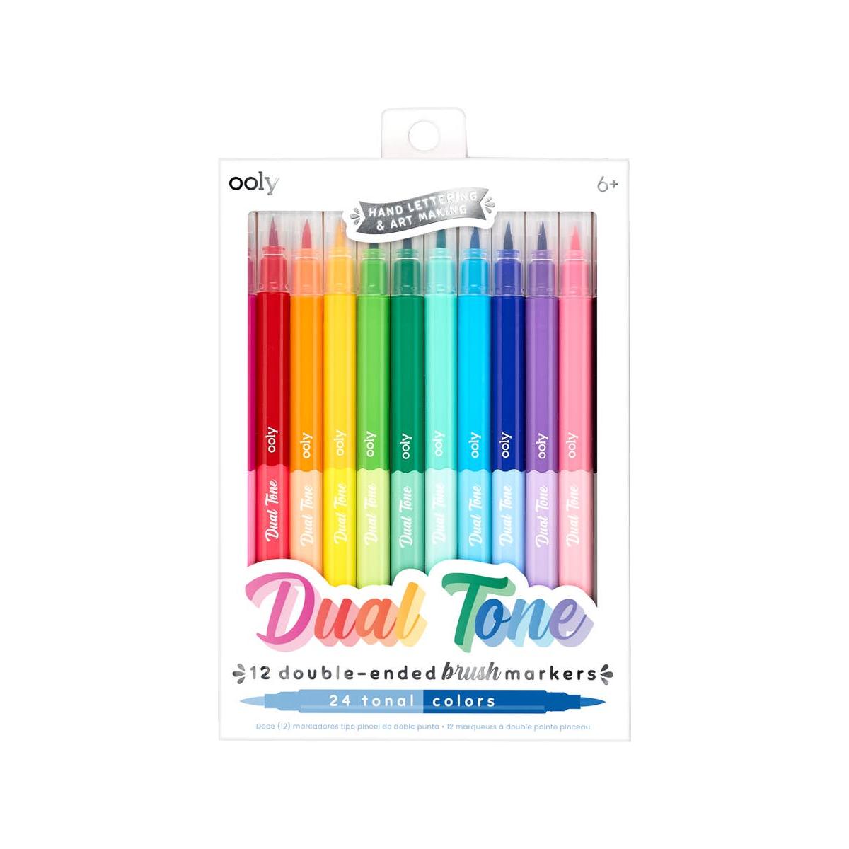 Dual Tone Double Ended Brush Markers